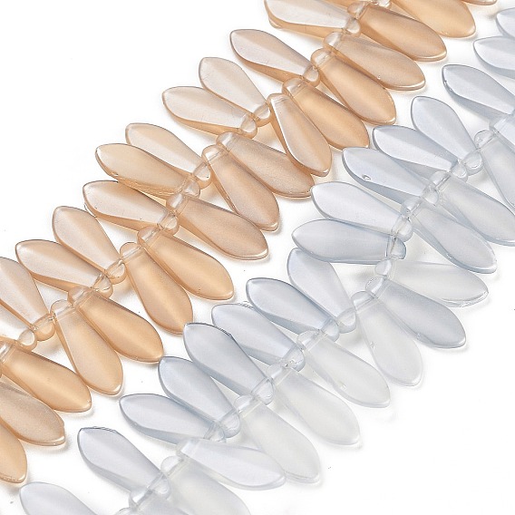 Стеклянные бусины с гальваническим покрытием , гальваническое покрытие, слеза