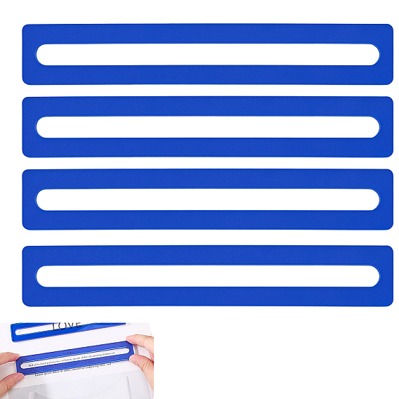 Lecteur de règles de mahjong en acrylique, chercheur de lignes de mahjong, rectangle