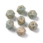 Acrylic Beads, Imitation Shoushan Beads, Cornerless Cube Beads