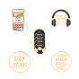Word Enamel Pin, Alloy Badge for Backpack Clothes