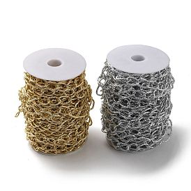 Оксидированные алюминиевые текстурированные бордюрные цепи, витые цепочки, несварные, с катушкой