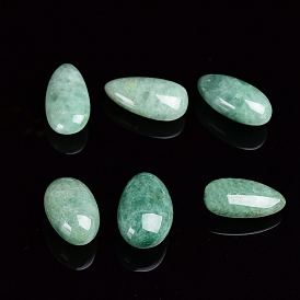 Натуральный зеленый авантюрин, целебный камень в форме слезы, Энергетический камень Рейки для украшения садового аквариума