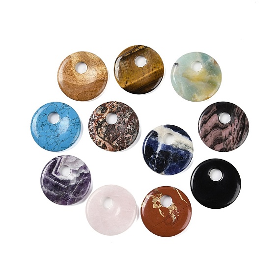 Драгоценный камень подвески, подвески в виде пончиков/пи-дисков