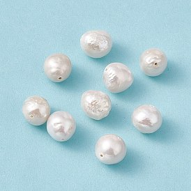Baroque Natural Keshi Pearl Beads, Oval