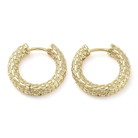 Brass Hoop Earrings, Long-Lasting Plated, Lead Free & Cadmium Free, Ring