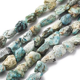 Необработанные грубые натуральные нити бусин из варисцита, самородки