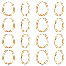 16серьги-кольца из нержавеющей стали с ионным покрытием (IP), 304 Игла из нержавеющей стали и 201 кольца из нержавеющей стали, слеза