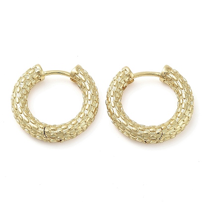 Brass Hoop Earrings, Long-Lasting Plated, Lead Free & Cadmium Free, Ring