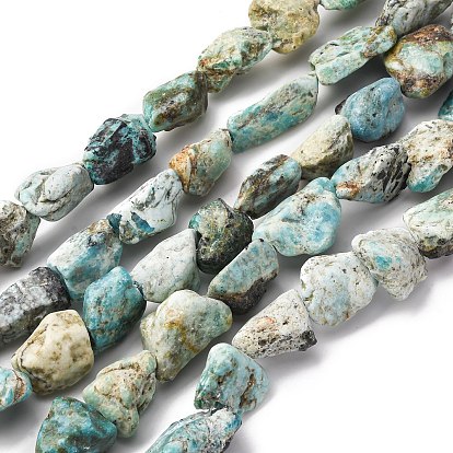 Необработанные грубые натуральные нити бусин из варисцита, самородки