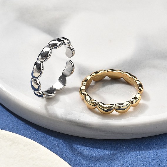 Латунные открытые манжеты для женщин, сердце