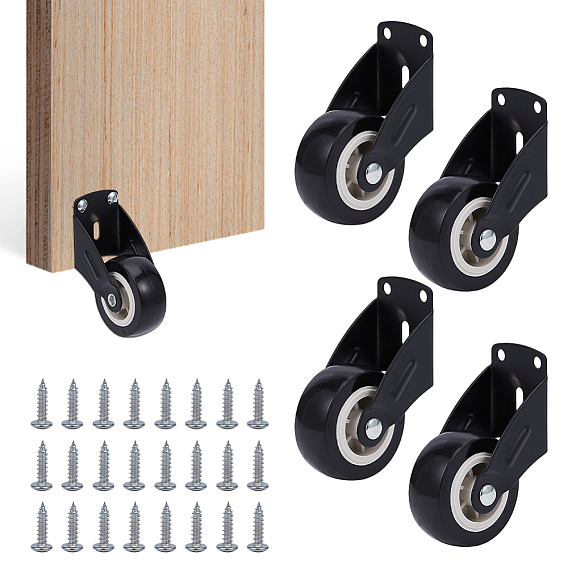 4 шт. железные и пластиковые мебельные ролики, опорное колесо направляющей двери