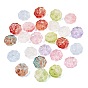 Transparent Handmade Lampwork Beads, Rose Flower