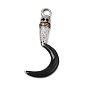 304 Stainless Steel Enamel Pendants, Machete Charms, Platinum