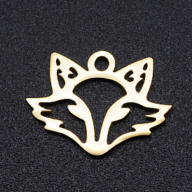 201 Stainless Steel Charms,  Fox