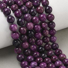 Natural Atlantisite Stichtite Beads Strands, Smooth Round
