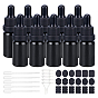 DIY Essential Oil Bottle Kits, with Empty Portable Glass Dropper Bottles, Plastic Funnel Hopper & Transfer Pipettes, Chalkboard Sticker Labels