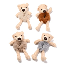 Плюшевый медведь резинка для волос веревка для волос, держатель для хвоста аксессуары для волос