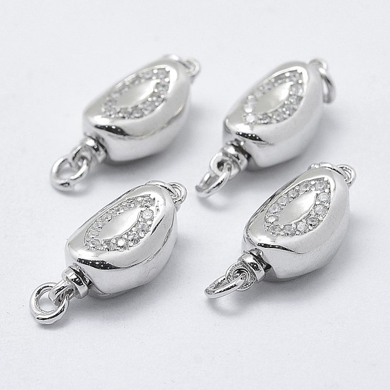 925 заклепки из циркония, с печатью 925, овальные