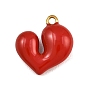 304 нержавеющей стальной эмали подвески, сердце прелести