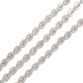 Brass Cable Chains, Soldered, with Spool, Long-Lasting Plated, Rack Plating, Lead Free & Cadmium Free