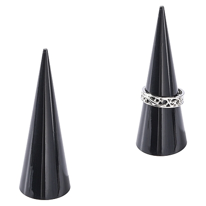 Acrylic Organic Glass Ring Displays, Cone