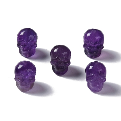 Природный аметист бисера, череп