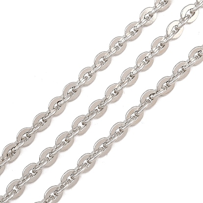 Brass Cable Chains, Soldered, with Spool, Long-Lasting Plated, Rack Plating, Lead Free & Cadmium Free