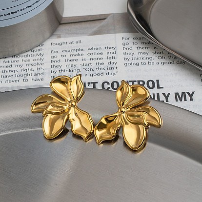 День святого Валентина 304 Серьги-гвоздики из нержавеющей стали для женщин, цветок