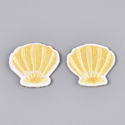 Аппликации в форме ракушек, компьютеризированная вышивка тканью утюжок на / шить на заплатках, аксессуары для костюма