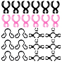 24Pcs 4 Styles Plastic Champagne Bottle Single Holder, Safety Clips for Candle
