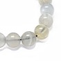 Natural Grey Moonstone Beads Strands, Round
