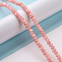 Natural Cultured Freshwater Shell Beads Strands, Mixed Dyed and Undyed, Rondelle