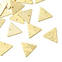 SHEGRACE Brass Pendants, Triangle Charms, Stamping Blank Tag, Brushed Finish, Cadmium Free & Lead Free & Nickel Free