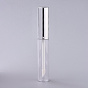 ABS Plastic Empty Lip Glaze Containers, Refillable Lip Gloss Bottles, with Cap and Brush