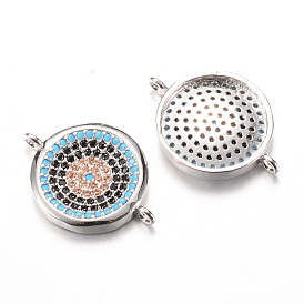 Латунные микро проложить кубических ссылки циркония, плоско-круглые