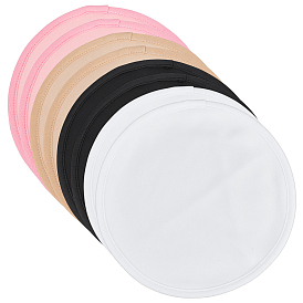 8Pcs 4 Colors Polyester Castor Oil Compress Pads for Breast, Round