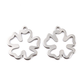 201 Stainless Steel Pendants, Flower
