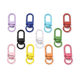 Spray Painted Alloy Swivel Clasps