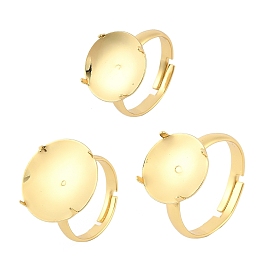 Латунные регулируемые кольца для пальцев, настройки зубчатого кольца, долговечный, стойки покрытие, без свинца и без кадмия