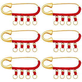 6шт. шт. выводы для штифтов из сплава, с нейлоновой нитью и 304 соединительными кольцами из нержавеющей стали