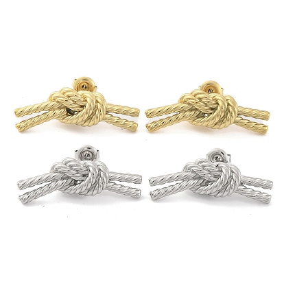 Ионное покрытие (ip) 304 серьги-гвоздики из нержавеющей стали для женщин, узел