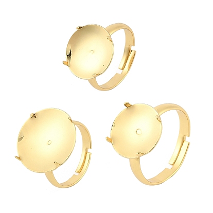 Латунные регулируемые кольца для пальцев, настройки зубчатого кольца, долговечный, стойки покрытие, без свинца и без кадмия