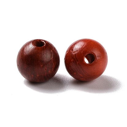 Natural Rosewood Beads, Undyed, Round