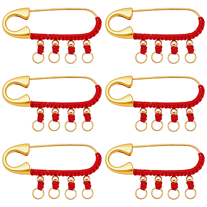 6шт. шт. выводы для штифтов из сплава, с нейлоновой нитью и 304 соединительными кольцами из нержавеющей стали