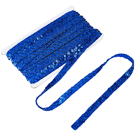 Пластиковые блестки, блестки бисер, Аксессуары для орнаментов, 2 рядов рулет с пайеткой, плоско-круглые