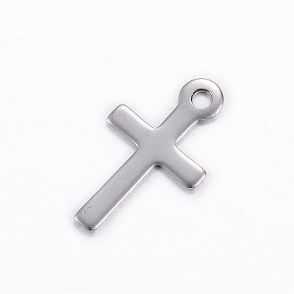 304 Stainless Steel Charms, Cross