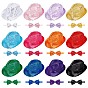 24Pcs Adjustable Polyester Bow Ties & Cotton Sequin Hat Sets, with Paillette, Bowknot Necktie