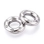 304 соединительные кольца из горного хрусталя из нержавеющей стали