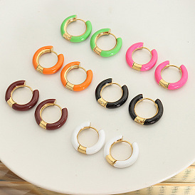 Cute and Elegant C-shaped Earrings with Various Color Options - Lovely and Ladylike.