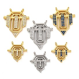 Латунные микро проложить кубического циркония подвески, без кадмия и без свинца, настоящие 18k позолоченные/платиновые подвески